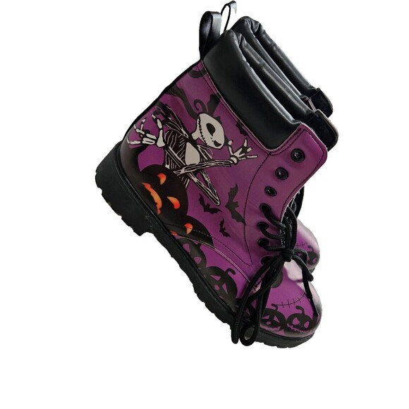 JACK Shoes - Jack Women's Skellington Purple Ankle Boots, Size 40